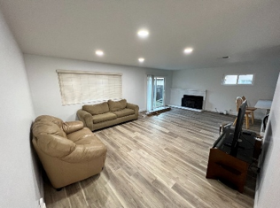 Living room at Coastal Haven Homes